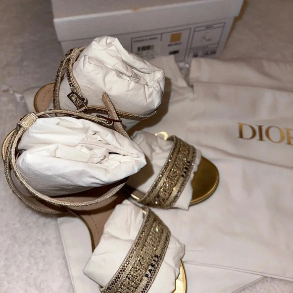 Christian Dior Strass & Lamina Heels - Picture 5 of 5